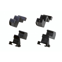 Set of 4 clamp protections for aluminium rims