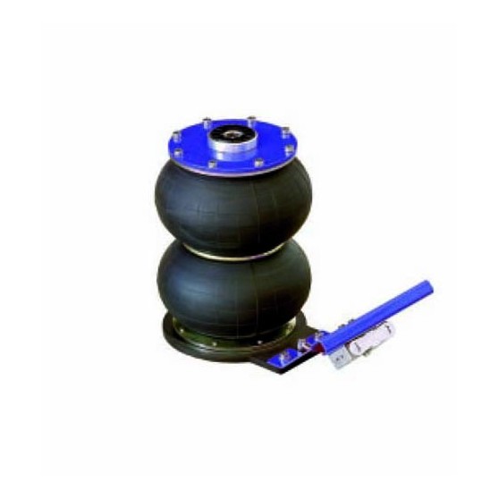 2T portable pneumatic jack - 2 pistons