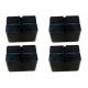 Set of 4 x 100 mm high pads for auxiliary lift