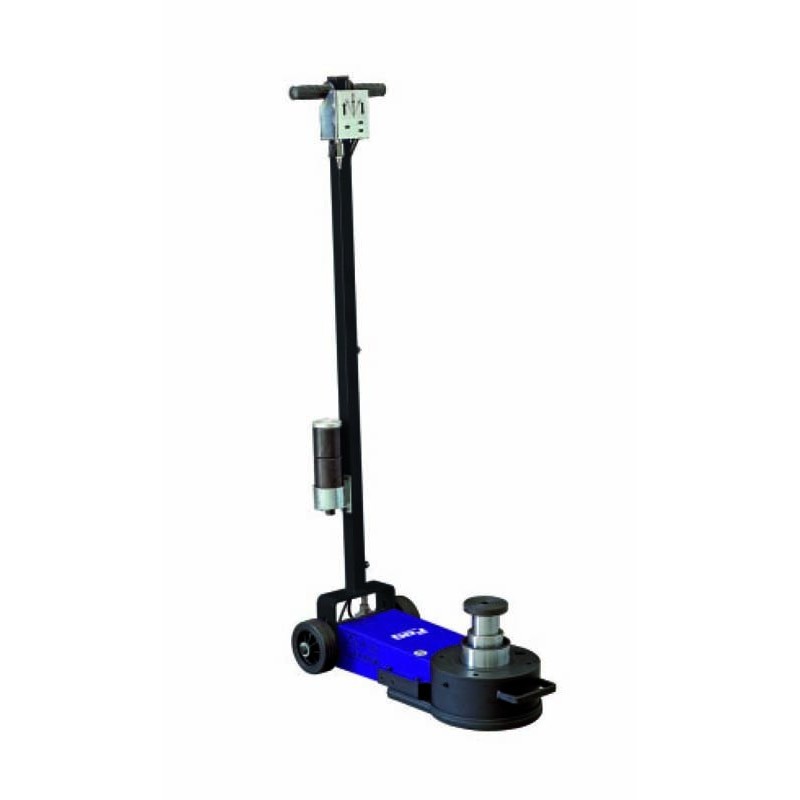 Air oleopneumatic trolley jacks